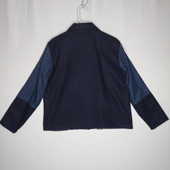 Vtg Tapestry Patchwork Button Jacket Large Embroidered‎ Bobo Folk Artsy Art Wear - Picture 4 of 8